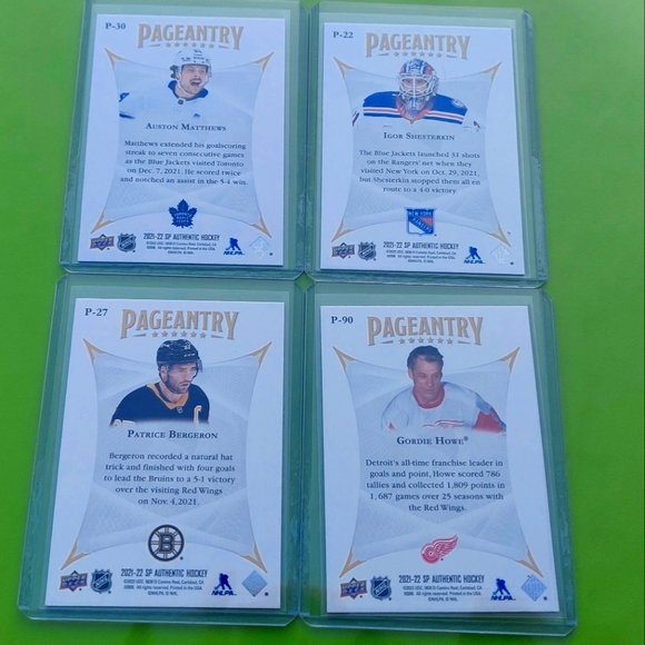 Matthews, Howe & More in this stunning Lot of SP Authentic Pageantry 2021/22 - Picture 2 of 2